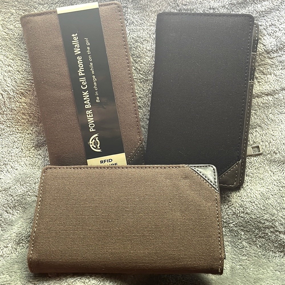 Dopp power Bank cell phone wallet.
